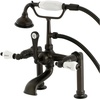 image:imageKingston Brass AE108T1 Aqua Vintage 7 in Spout Reach Deck Mount Clawfoot Tub Faucet Polished ChromeOil Rubbed Bronze