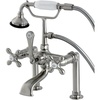 image:imageKingston Brass AE110T1 Aqua Vintage 7 in Spout Reach Deck Mount Clawfoot Tub Faucet Polished ChromeBrushed Nickel