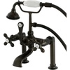 image:imageKingston Brass AE110T1 Aqua Vintage 7 in Spout Reach Deck Mount Clawfoot Tub Faucet Polished ChromeOil Rubbed Bronze
