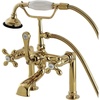 image:imageKingston Brass AE110T1 Aqua Vintage 7 in Spout Reach Deck Mount Clawfoot Tub Faucet Polished ChromePolished Brass