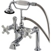 image:imageKingston Brass AE112T1 Aqua Vintage 7 in Spout Reach Deck Mount Clawfoot Tub Faucet Polished ChromePolished Chrome