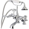 image:imageKingston Brass AE652T1 Auqa Vintage 7inch Adjustable Clawfoot Tub Faucet with Hand Shower Polished ChromePolished Chrome