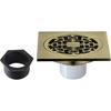 image:imageKingston Brass BSF4272AB Watercourse 4 Square Brass Shower Drain Antique Brass