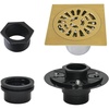 image:imageKingston Brass BSFK4267BB Watercourse 4 Square Brass Shower Drain Brushed Brass