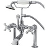 image:imageKingston Brass CC109T8 Vintage 7Inch Deck Mount Clawfoot Tub Faucet with Hand Shower Brushed NickelPolished Chrome