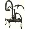 image:imageKingston Brass CC10T1 Vintage Leg Tub Filler with Hand Shower 434Inch Polished ChromeOil Rubbed Bronze