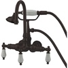image:imageKingston Brass CC12T1 Vintage Leg Tub Faucet with Hand Shower 458Inch Polished ChromeOil Rubbed Bronze
