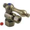 image:imageKingston Brass CC43100 Quarter Turn Valve 12 FIP X 38 OD Compression Matte BlackAntique Brass