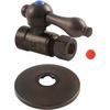 image:imageKingston Brass CC43255K 12Inch Sweat 38Inch OD Comp Straight Stop Valve with Flange Oil Rubbed Bronze