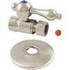 image:imageKingston Brass CC43258K 12Inch Sweat 38Inch OD Comp Straight Stop Valve with Flange Brushed Nickel