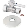 image:imageKingston Brass CC44451DLK 58Inch OD X 12Inch OD Comp QuarterTurn Straight Stop Valve with Flange Polished Chrome