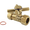 image:imageKingston Brass CC44457DX 58Inch OD Comp x 12Inch OD Comp QuarterTurn Straight Stop Valve in Brushed Brass