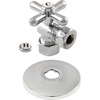 image:imageKingston Brass CC54301XK 58Inch OD X 12Inch or 716Inch Slip Joint QuarterTurn Angle Stop Valve with Flange Polished Chrome