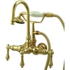 image:imageKingston Brass CC8T1 Vintage Leg Tub Filler with Hand Shower Polished Chrome338Inch CenterPolished Brass