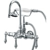 image:imageKingston Brass CC8T1 Vintage Leg Tub Filler with Hand Shower Polished Chrome338Inch CenterPolished Chrome