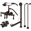 image:imageKingston Brass CCK19T5B Vintage Down Spout Wall Mount Claw Foot Faucet Package Oil Rubbed BronzeCCK19T5A