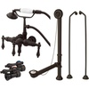 image:imageKingston Brass CCK19T5B Vintage Down Spout Wall Mount Claw Foot Faucet Package Oil Rubbed BronzeCCK19T5B
