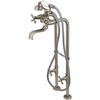 image:imageKingston Brass CCK226K1 Kingston Freestanding Clawfoot Tub Faucet Package with Supply Line Polished ChromeBrushed Nickel