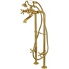 image:imageKingston Brass CCK266K3 Kingston Freestanding Tub Faucet with Supply Line and Stop Valve Antique BrassBrushed Brass