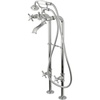 image:imageKingston Brass CCK285K6 Kingston Freestanding Tub Faucet with Supply Line and Stop Valve Polished NickelPolished Chrome