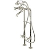 image:imageKingston Brass CCK285K6 Kingston Freestanding Tub Faucet with Supply Line and Stop Valve Polished NickelPolished Nickel