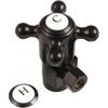 image:imageKingston Brass CD43302BX 12IPS x 38OD AntiSeize Quarter Turn Angle Stop Polished BrassOil Rubbed Bronze