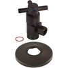 image:imageKingston Brass CD43305DXK 12IPS x 38OD AntiSeize Deluxe QuarterTurn Ceramic Hardisc Cartridge Angle Stop with Flange Oil Rubbed Bronze