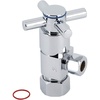 image:imageKingston Brass CD53301DX Concord 58 OD x 38 OD AntiSeize Deluxe Quarter Turn Ceramic Hardisc Cartridge Angle Stop Polished Chrome