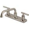 image:imageKingston Brass FB2135CML Manhattan 8 Centerset Kitchen Faucet Oil Rubbed BronzeBrushed Nickel