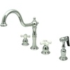 image:imageKingston Brass KB1791PXBS Heritage 8Inch Centerset Kitchen Faucet Polished ChromePolished Chrome