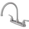 image:imageKingston Brass KB796LS Magellan Centerset Kitchen Faucet Antique CopperBrushed Nickel