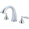 image:imageKingston Brass KS2368CFL Century Roman Tub Filler with 7316Inch in Spout Reach Brushed NickelPolished Chrome