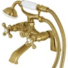 image:imageKingston Brass KS267SN Kingston Clawfoot Tub Faucet with Hand Shower Brushed NickelBrushed Brass