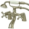 image:imageKingston Brass KS267SN Kingston Clawfoot Tub Faucet with Hand Shower Brushed NickelBrushed Nickel