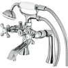 image:imageKingston Brass KS268PB Kingston Clawfoot Tub Faucet with Hand Shower Polished BrassPolished Chrome