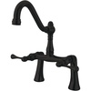 image:imageKingston Brass KS3238BL Restoration 7Inch Center Deck Mount Clawfoot Tub Faucet Brushed NickelOil Rubbed Bronze