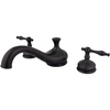 image:imageKingston Brass KS3338NL Heritage Roman Tub Filler with Metal lever handle Brushed NickelOil Rubbed Bronze