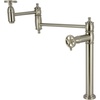 image:imageKingston Brass KS3700CG Fuller Deck Mount Pot Filler Faucet Matte BlackBrushed Nickel