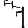 image:imageKingston Brass KS3707PKL Duchess Deck Mount Pot Filler Brushed BrassMatte Black