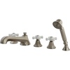 image:imageKingston Brass KS43015PX Roman Tub Faucet with Hand Shower Polished ChromeBrushed Nickel