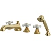 image:imageKingston Brass KS43015PX Roman Tub Faucet with Hand Shower Polished ChromePolished Brass