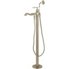 image:imageKingston Brass KS7011RL Royale Freestanding Tub Faucet with Hand Shower Polished ChromeBrushed Nickel
