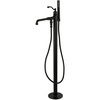 image:imageKingston Brass KS7030ABL English Country Freestanding Tub Faucet with Hand Shower Matte BlackMatte Black