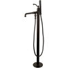 image:imageKingston Brass KS7031ABL English Country Freestanding Tub Faucet with Hand Shower Polished ChromeOil Rubbed Bronze