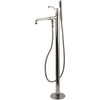 image:imageKingston Brass KS7036ABL English Country Freestanding Tub Faucet with Hand Shower Polished NickelPolished Nickel