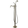 image:imageKingston Brass KS7137ABL Freestanding Roman Tub Filler With Hand Shower Brushed BrassBrushed Nickel