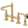 image:imageKingston Brass KS7271ALBS Kitchen Faucet with Side Sprayer Polished ChromePolished Brass