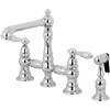 image:imageKingston Brass KS7271ALBS Kitchen Faucet with Side Sprayer Polished ChromePolished Chrome