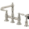 image:imageKingston Brass KS7271ALBS Kitchen Faucet with Side Sprayer Polished ChromePolished Nickel