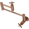 image:imageKingston Brass KS810ZXAC Millennium Wall Mount Pot Filler Kitchen Faucet Antique CopperAntique Copper